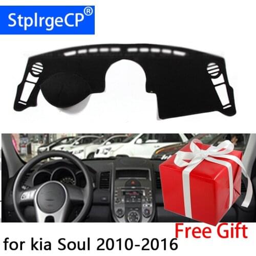 For kia Soul 2010-2016 dashboard mat Protective pad Shade Cushion Pad interior sticker car styling accessories