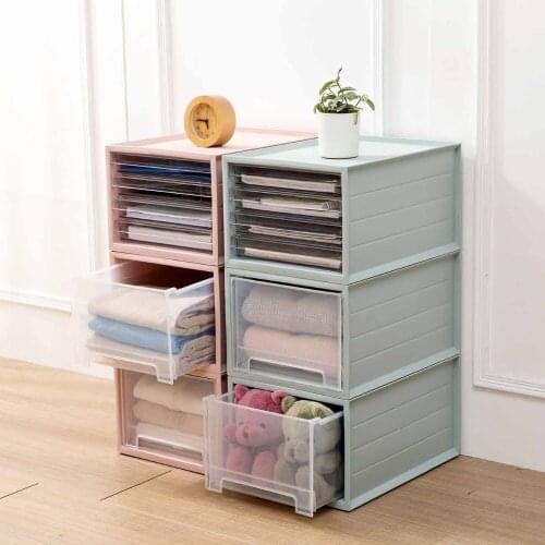 Creative Plastic Storage Cabinets With Drawers Drawer Makeup Organizer Desktop Holder Jewelry Box Sundries Container