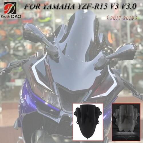 Motorcycle Windshield WindScreen Front Screen For YAMAHA YZF-R15 R15 v3 v3.0 2017 2018 2019 2020