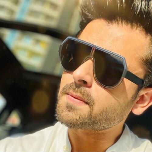 2020 New Luxury personality conjoined Casual sunglasses trend punk metal goggles explosions sunglasses wholesale