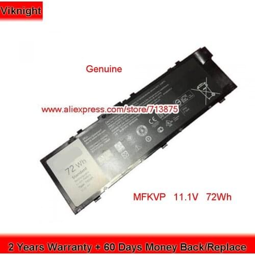 Genuine T05W1 MFKVP Battery for Dell Precision 17 M7710 M7510 7720 7510 Laptop GR5D3 11.1V 72Wh