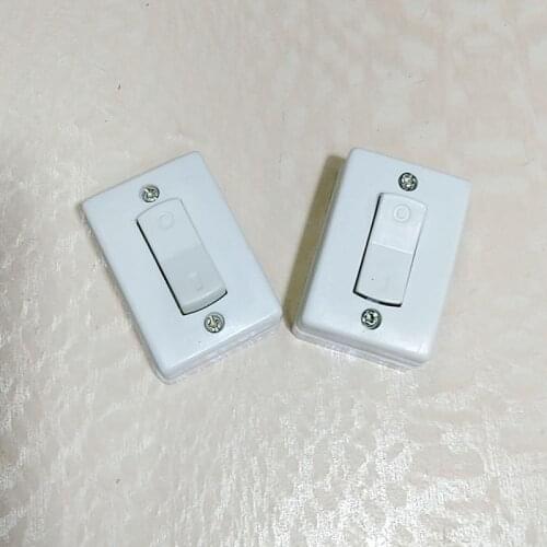 Square surface mounted single switch, rocker type wall switch, push button type, bedside switch 6A