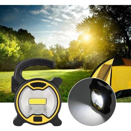 Portable LED Floodlight 10W COB LED Outdoor Garden Work Battery Powered Spot Lamp Tent Light Floodlight for Camping Light