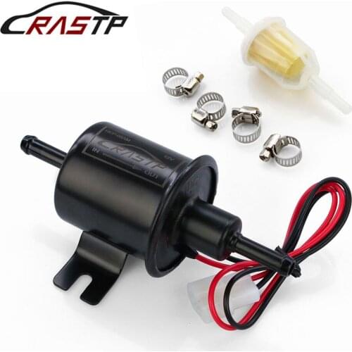 RASTP-12V Electric Upgraded Fuel Pump Low Pressure Bolt Wire Diesel Petrol HEP-02A for Car Carburetor Motorcycle ATV RS-FP009-TP