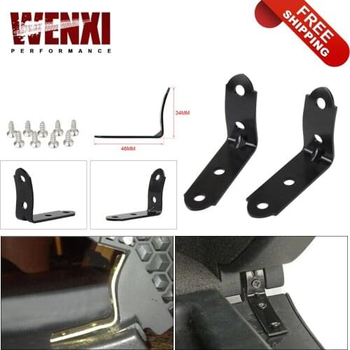 Free Shipping 2pcs Hinge Brackets + 8x Screws High Quality Glove Box Lid Hinge Snapped Repair Kit For Audi A4 B6 B7 8E 2001-2008