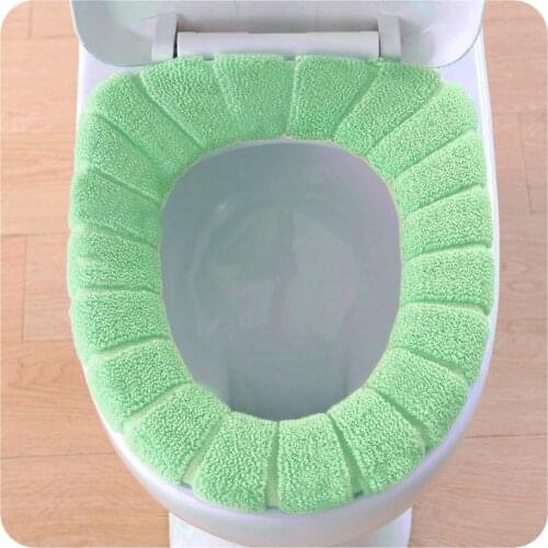 Standard Pumpkin Pattern Toilet Cushion Comfortable Velvet Coral Soft Toilet Seat Cover Washable Universal Lid Top Cover Pad