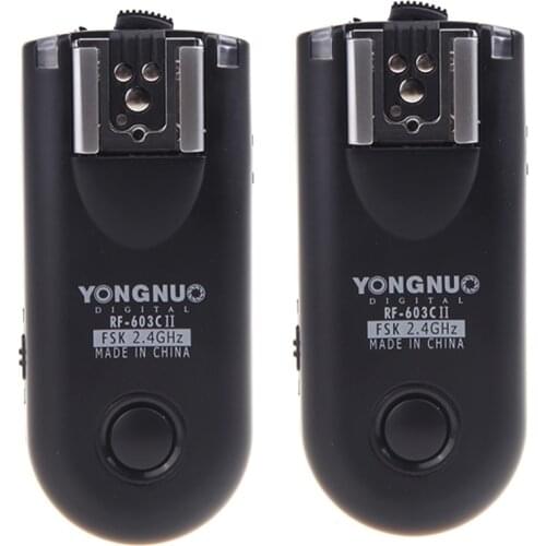 Yongnuo RF-603C II Wireless Remote Flash Trigger 16 Channels C3 For Canon 1D 5D 7D 10D 20D 30D 40D 50D