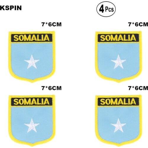 Somalia Shiled Shape flag patches national flag patches for Cothing DIY Decoration