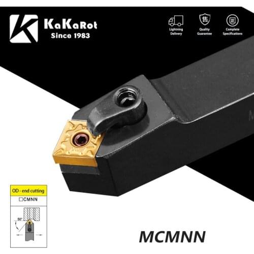 KaKarot External Turning Tool MCMNN2020K12 MCMNN2525M12 MCMNN3232P12 Carbide Inserts CNMG MCMNN Lathe Tool Cutting Tools 1 Set