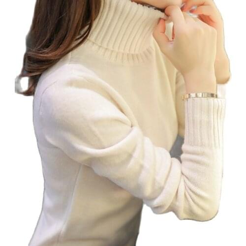 Hitz turtleneck female winter 2021 Korean long sleeved all-match bottoming sweaters
