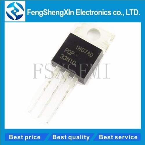10pcs/lot FQP33N10 FQP33N10L 100V 33A N-Channel Mosfet Transistor TO-220