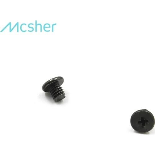 100pcs M2.5 x 3mm Laptop Notebook Screw Phillips Flat Wafer Head Black Zinc