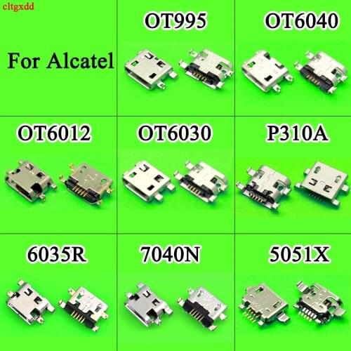 10X For Alcatel OT 6012 995 6040 6030 OT OT6012 D X Ot4033 7040n One Touch Idol Mini Charging Micro USB Port Socket Connector