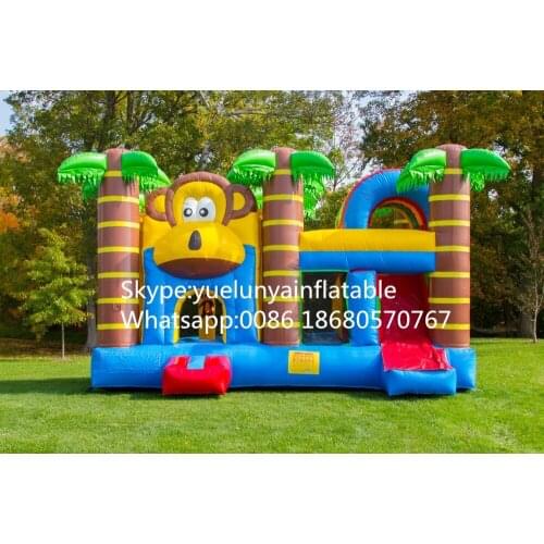 2016 Factory direct sales Inflatable slides,Inflatable castle.Castle combination slide.Monkey jumping KYB-162