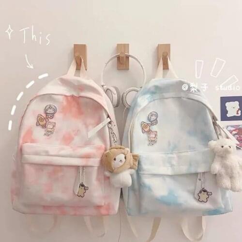 2021 Cute backpacks women Kawaii mini backpacks school bags for women Waterproof Nylon pink travel bags for young Girls