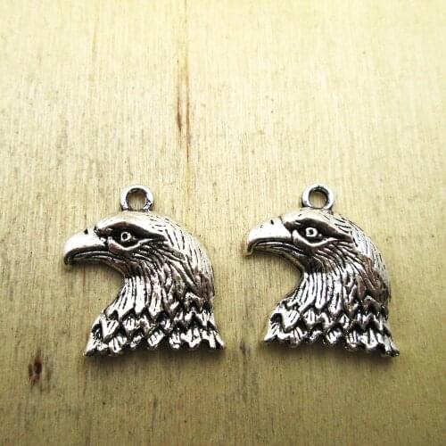 7pcs--34x25mm Eagle Charms Eagle pendants/charms DIY necklace/ bracelets charms antique silver tone