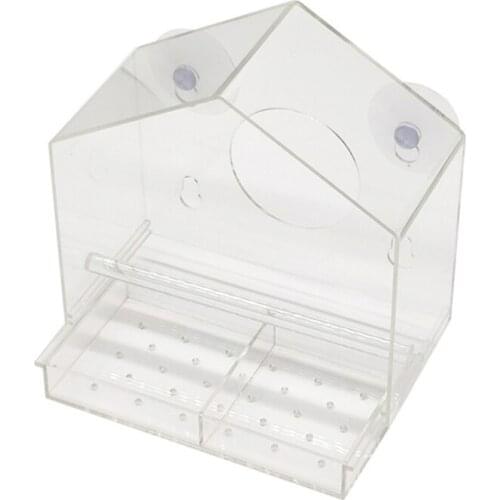 Acrylic Bird Feeder Family Hanging Window Bird Feeder Transparent Bird Outdoor Bird Feeder Other Pet Feeder Yard Garden