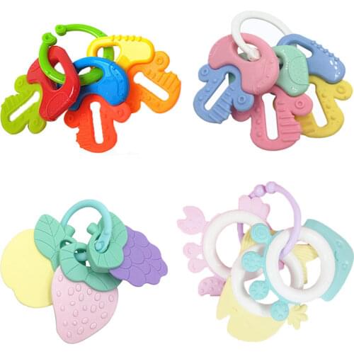 Free BPA Teething Toys For Babies 0 12 Months Dental Care Newborn Teether Baby Toys Teething Gum Soft Silicone Baby Teether