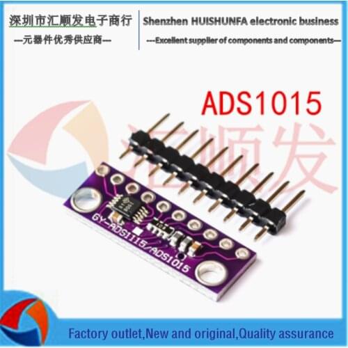 Purple gy-ads1015 subminiature 12-bit ADC board module