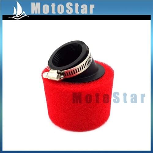 Red 42mm Air Filter For Chinese 125cc 140cc Pit Dirt Bike Motocross Motorcycle ATV Moped Scooter Buggy Go Kart
