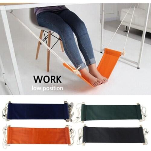Creative Simple Foot Hammock Lazy Casual Desk Rest Foot Put Feet Foot Swing Footrest