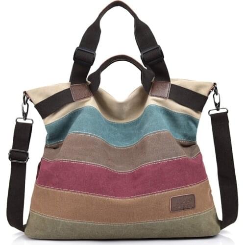 MANJIANGHONG Brand Messenger Bags Vintage Canvas Womens Shoulder Bag Patchwork Color Tote Handbags Purse bolsas feminina