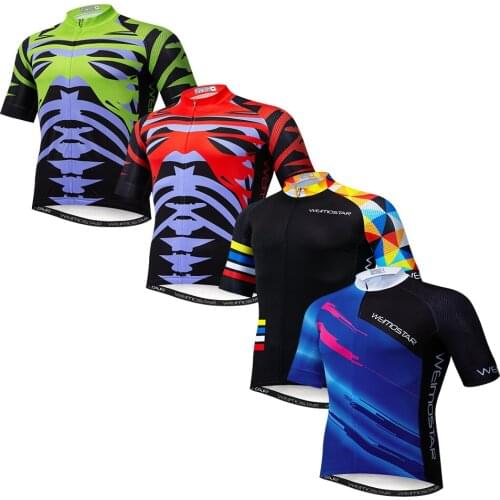 Cycling Jerseys Ropa Maillot Ciclismo Summer Short Sleeve MTB Tops Cycling Shirt Racing Clothes Bike Jacket Green Red