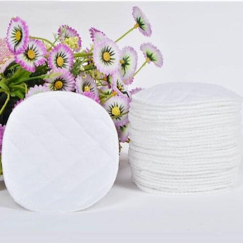 10Pcs Reusable Nursing Breast Pads Washable Baby Feeding Breast Pad Soft Cotton Absorbent Anti-overflow Maternity Nursing Pad