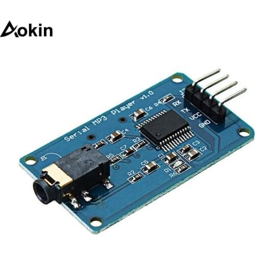 YX5300 MP3 Player Module Voice Serial Port Control Module With Card Slot for Arduino Compatible SCM & DIY Kits Module Board