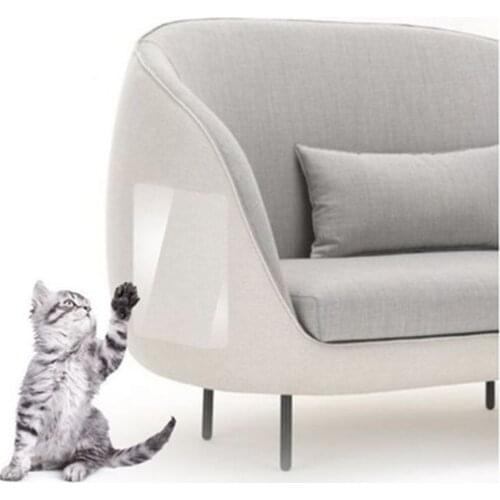 6PCS Pet Cat Scratch Guards PVC Anti-Scratch Tape Pad Sofa Protection Pads Cats Stickers Pet Scratcher Pads Set For Furniture