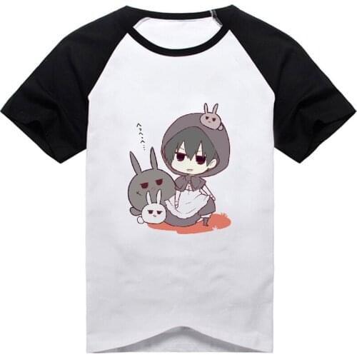 New Naka no Hito Genome Jikkyouchuu Anime T-shirt Cosplay Costume Akatsuki Iride Men Women Casual tshirt short sleeve print Tee