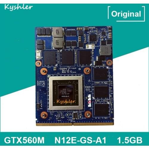Original GTX560M GTX 560M GDDR5 1.5GB N12E-GS-A1 Video Graphic Card For TOSHIBA QOSMIO X770 X775 K000127390 LS-7191P Fast Ship