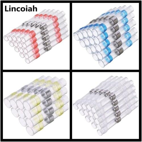 Solder Seal Sleeve Wire Butt Connectors Waterproof Heat Shrink Connectors Kit Assortment Insulated Electrical Splices Terminals