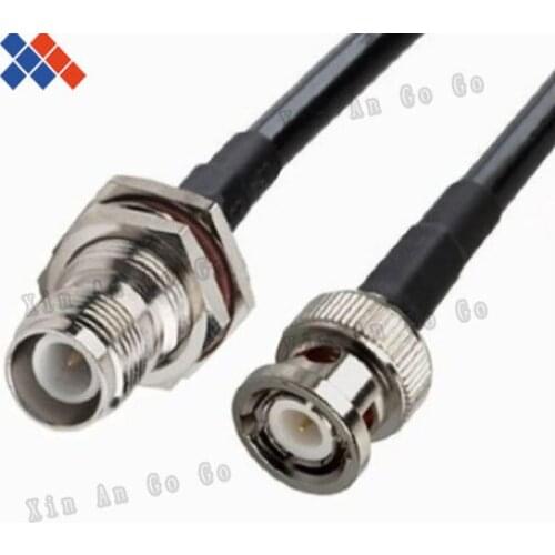 RF connector BNC male to RP-TNC female type RG58 Pigtail Cable 50CM