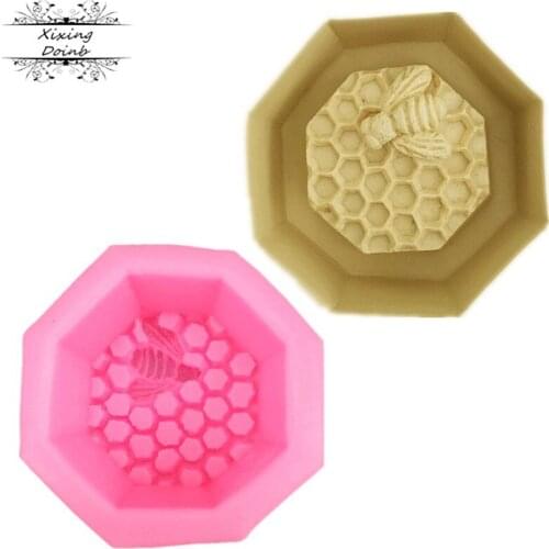 DIY Candle Mold 3D honeycomb shape arts and crafts silicone soap mold