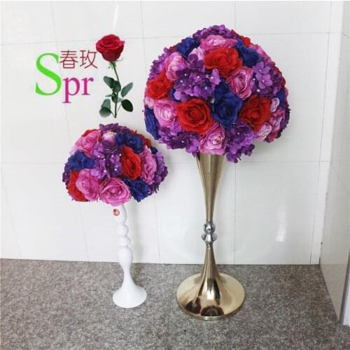 SPR 40cm Free shipping!2pcs/lot wedding road lead artificial flower ball table flowers centerpiece flower balls decoration