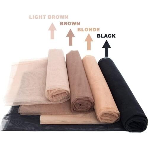 USA free shipping 1 Yard-Swiss Net for Making Lace Wig Foundation Hair Accessories Weaving Tools DIY Made in Korea