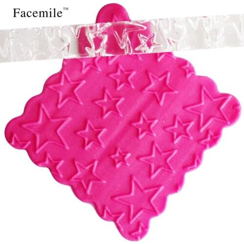 Stars Texture embossing acrylic Rolling Pin Stars for sugar craft Cake Fondant Pastry Decoration Tools 51014 Gift