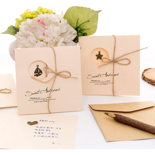 Vintage Kraft Paper Writing Greeting Card European Style Paper For Letter Writing Envelope Letter Paper Office Stationery