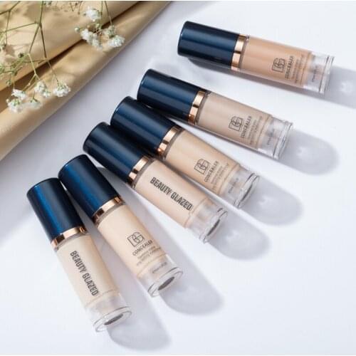 6ml Liquid Foundation Soft Matte Concealer Base Long-Lasting Moisturizing Makeup Contour Facial Cosmetic TSLM1