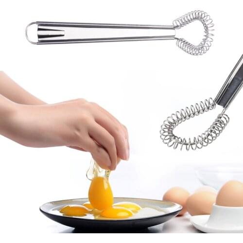 1pc Stainless Steel Wire Whisk Manual Egg Beater Blender Milk Cream Butter Beater Kitchen Baking Cooking Supplies