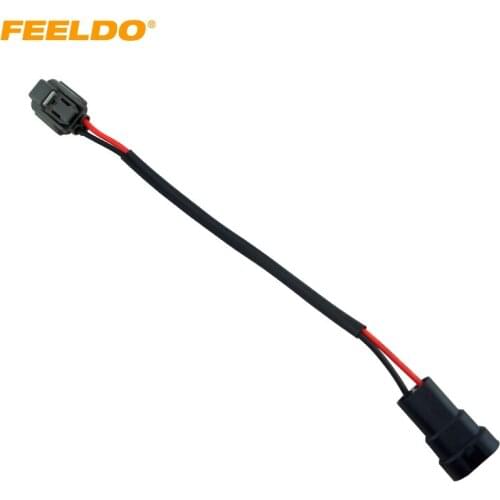 FEELDO 2PCS Power Cord Wire Harness For Mitsubishi Factory Original D2 OEM Xenon HID Ballast #HQ1960