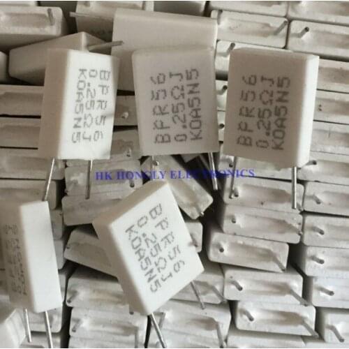 30PCS BPR56 5W 0.1R 0.22R 0.25R 0.33R 0.47R 0.5R 0.56R 0.1 ohm 0.22 ohm 0.25 ohm 0.33 ohm 0.47 ohm 0.5 ohm 5% Cement Resistor