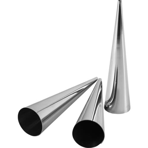5/10/12PCS Molds Conical Pastry Stainless Steel Large Screw Croissant Tool Baking Pastry Cones Shape Cake Bread Mold