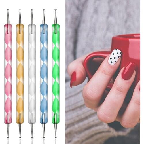 5 Pcs\Set Crayon Wax Dotting Pencil Point Drill Point Flower Self-Adhesive Gemstone Rhinestone Nail Pen Diy Picking Tool#DIY05