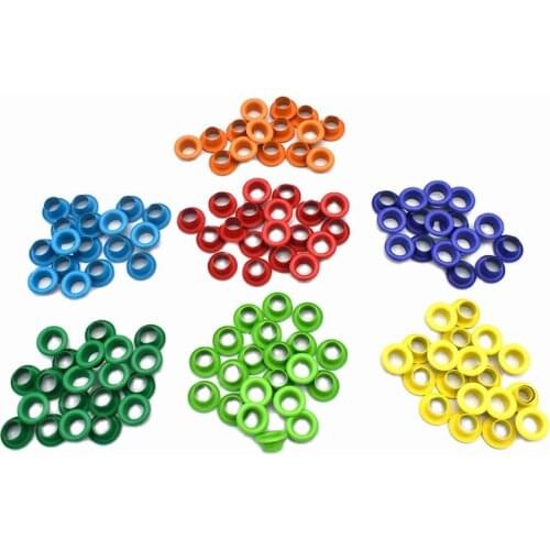 6mm Eyelet in 7 color Brass Eyelets Grommets Metal Eyelet For DIY Clothing Scrapbooking Craft Projects 100pcs