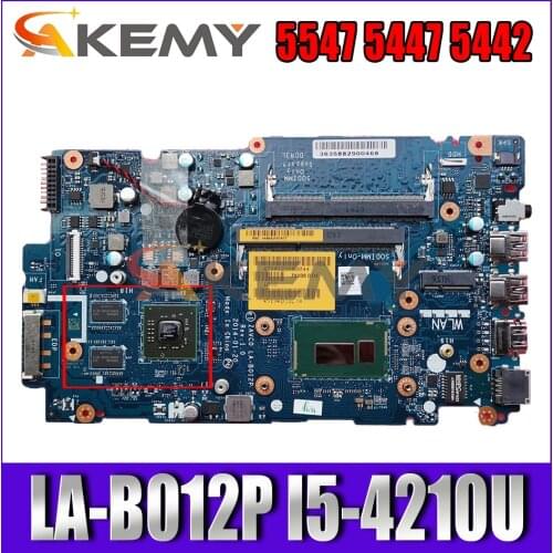 Akemy LA-B012P I5-4210U FOR Dell Inspiron 5547 5447 5442 Laptop Motherboard CN-056DXP 56DXP Mainboard 100%tested