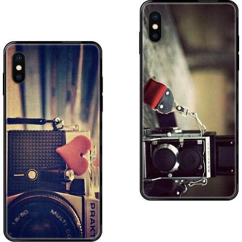 Black Soft TPU Cell Phone Cases Retro Camera Fans Les Jeunes For Apple iPhone 11 12 Pro X XR XS MAX 5 5S 5C SE 6 6S 7 8 Plus