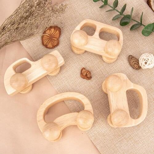 Wooden Blocks Miniature Cartoon Car Truck Children Gifts Baby Educational Toy