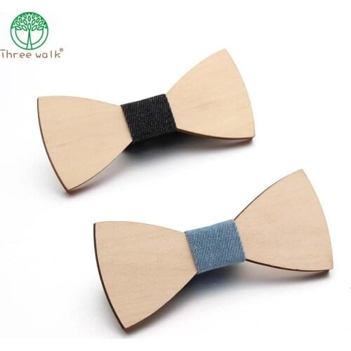 Wood Fashion Bat Bow Tie Men Accessories Super Style Wooden Bowtie Best Gifts For Hero father For him